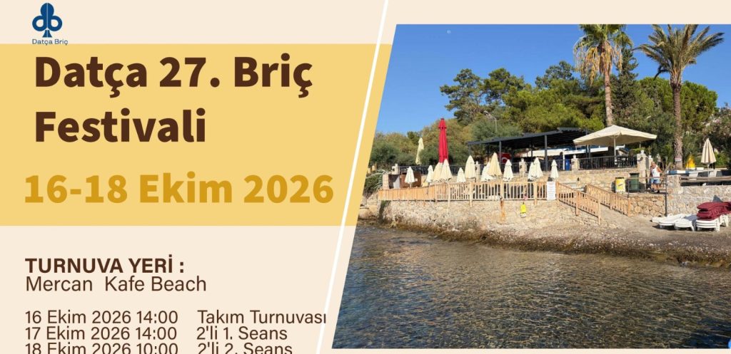 27. Briç Festivali 16-18 Ekim 2026