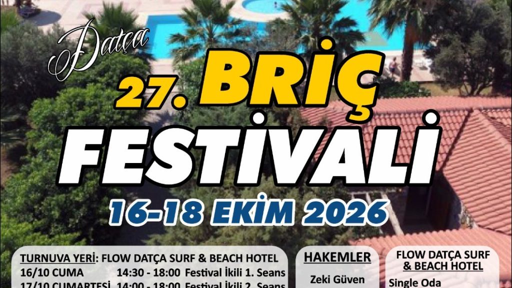 27. Briç Festivali 16-18 Ekim 2026